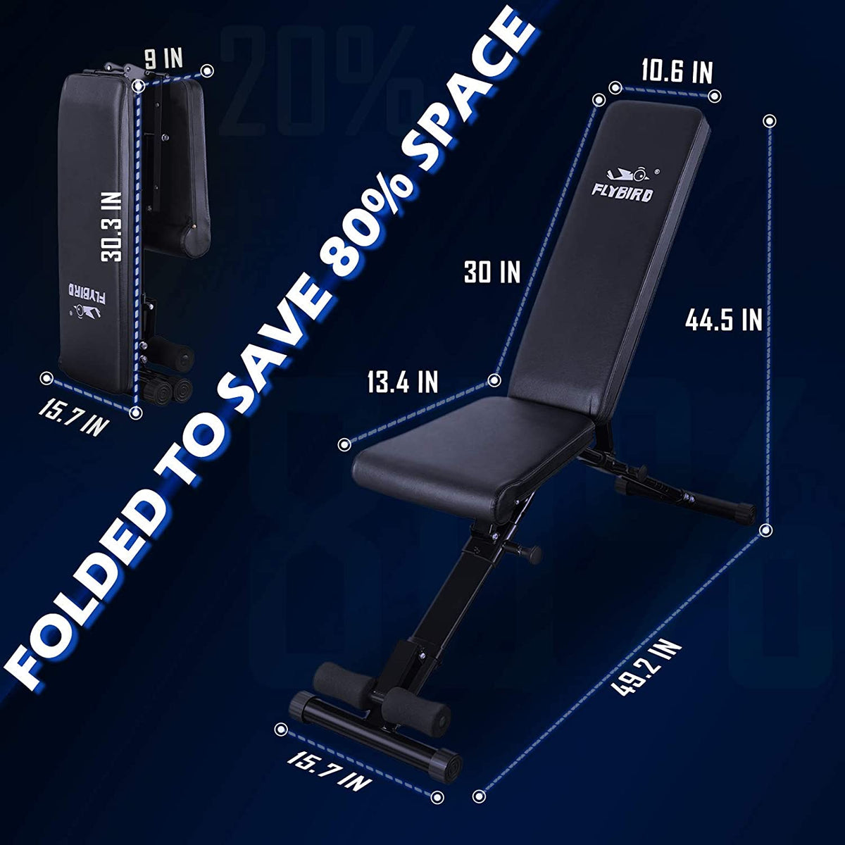 UPGO Adjustable Weight Bench with 800 Lbs. Weight Capacity Strength Tr –  UPGO FITNESS