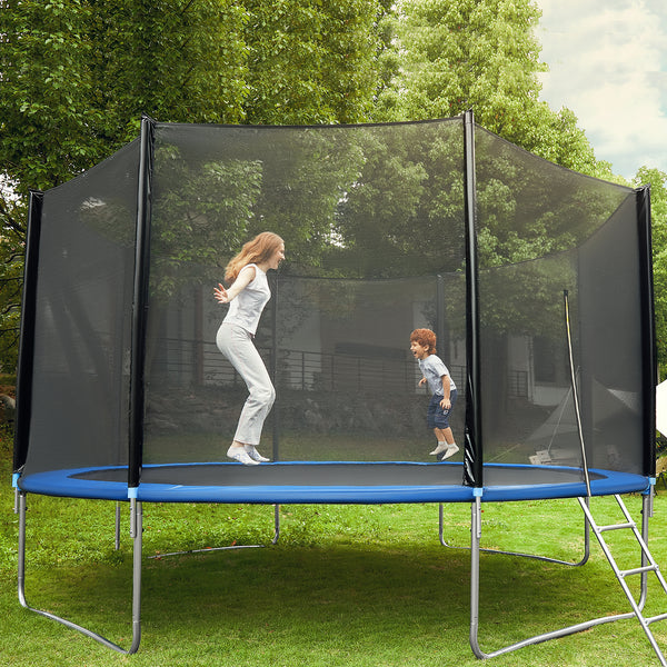 UPGO 14 FT Trampoline - Recreational Trampoline for Family 480LBS Weight Capacity,Outdoor Trampoline with Safety Enclosure Net,Best Gift for Kids