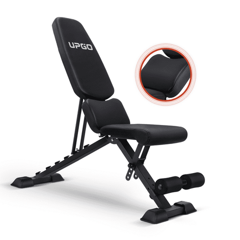 UPGO Adjustable Utility Weight Bench for Full Body Workout, Foldable for Incline and Decline