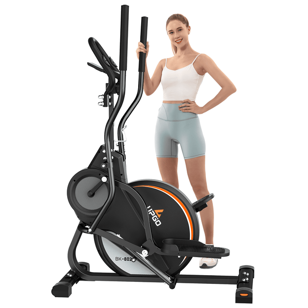 UPGO Pro Cardio Climber Stepping Elliptical Machine, 3 in 1 Elliptical, Total Body Fitness Cross Trainer with Hyper-Quiet Magnetic Drive System