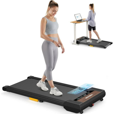 UPGO Walking Pad Treadmills Under Desk Treadmills for Home/Office 265LBS Weight Capacity & Bluetooth Speaker