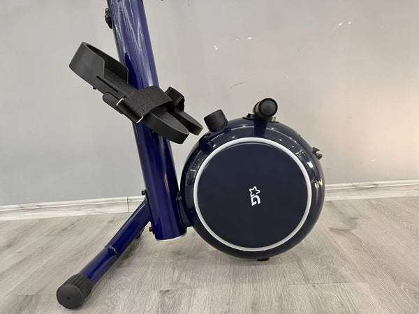 Rowing Machine for Home Use，Navy blue slide retractable rowing machine