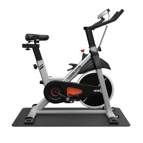 YOSUDA Exercise Equipment Mat Sport Equipment Mat-Treadmill Mat, Exercise Bike Mat, Fitness Mat, Elliptical Mat, Jump Rope Mat, Gym Mat 60*30*0.23 inch Black